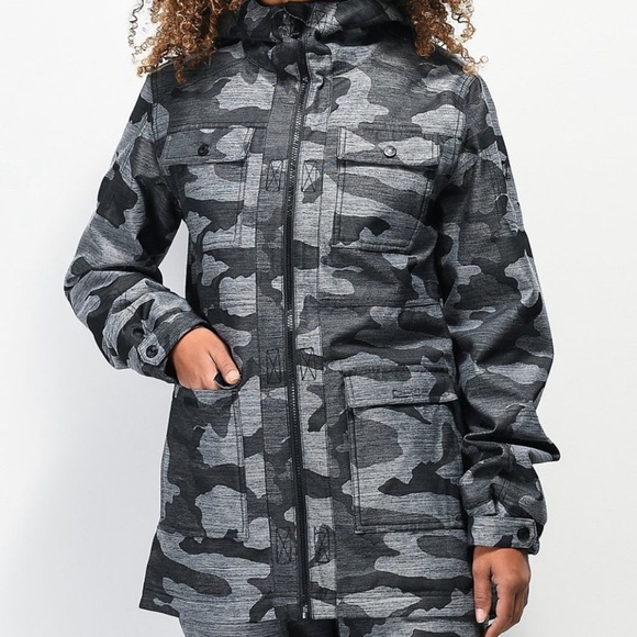 Aperture Jackets & Blazers - Aperture Aster Grey Camo 10K Snowboard Jacket size XS